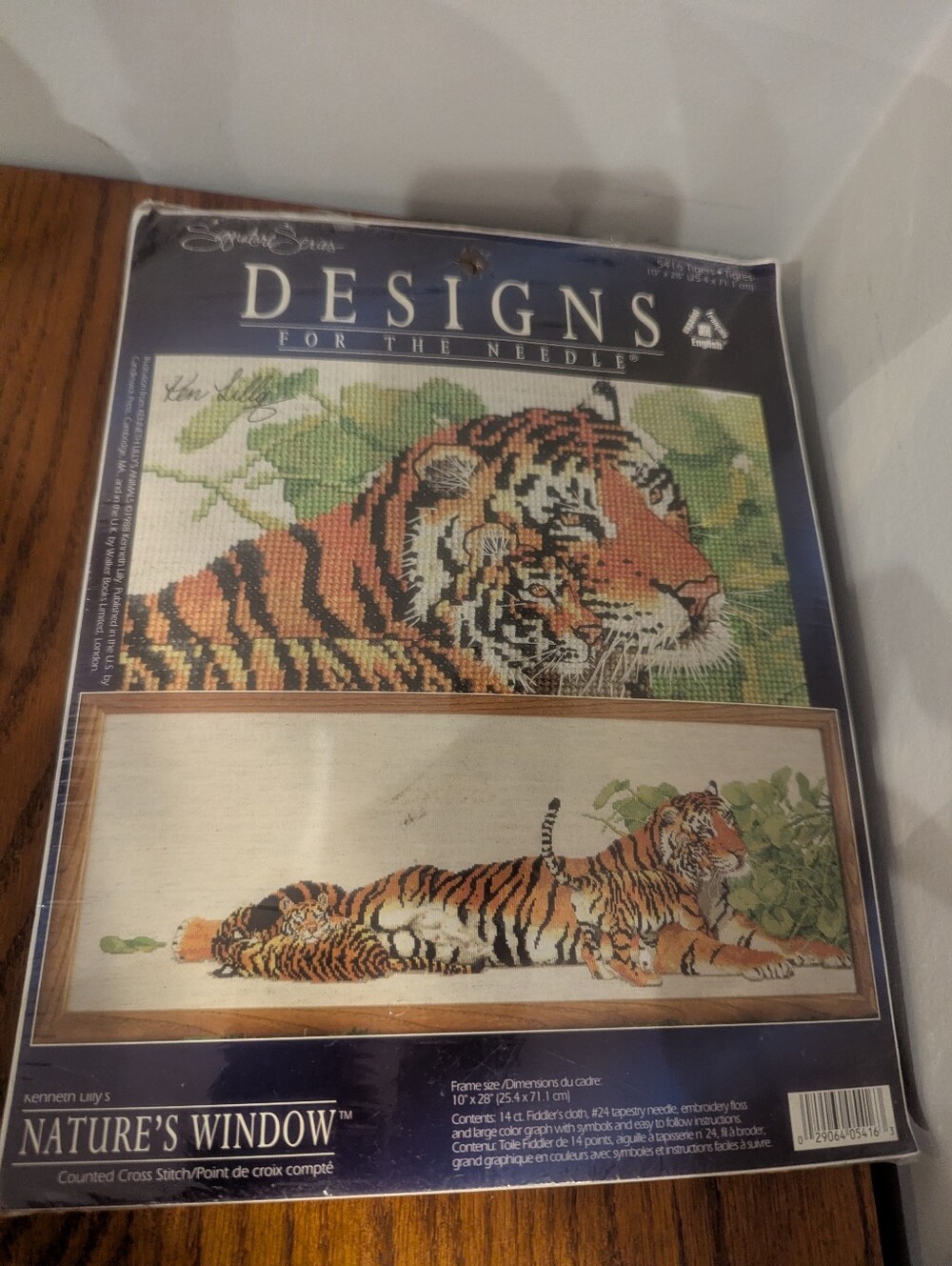 Designs For The Needle Cross Stitch Kit - Tigers #5416 (10" x 28") Tiger Cubs